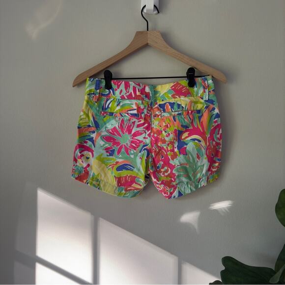 Lilly Pulitzer The Callahan Short Casa Banana Print 100% Cotton Floral Colorful - Picture 4 of 14